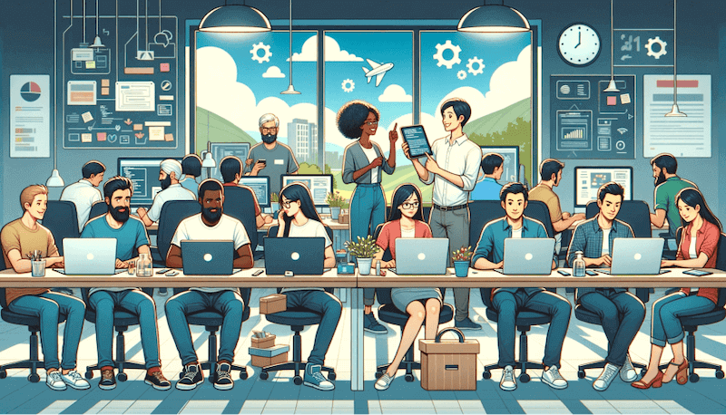 illustration of feature release planning