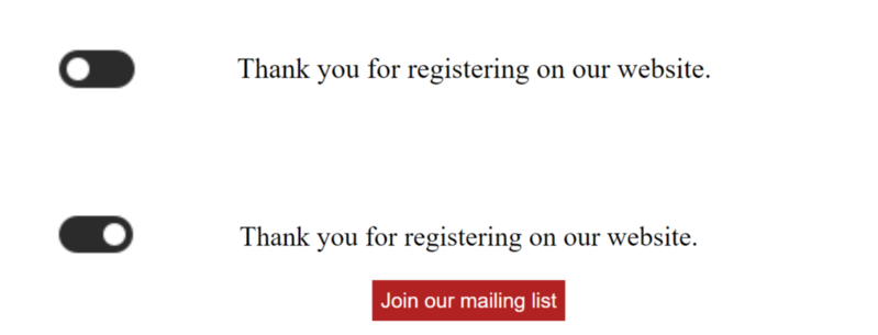 The result with flag turned on and off