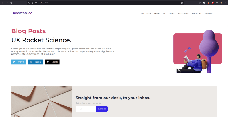 Screenshot of sample app