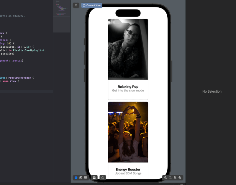Screenshot of sample app - feature flag off