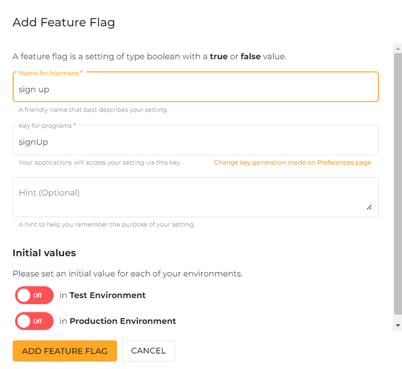 Add Feature Flag