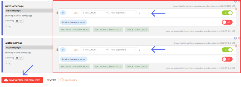 Targeting user segments