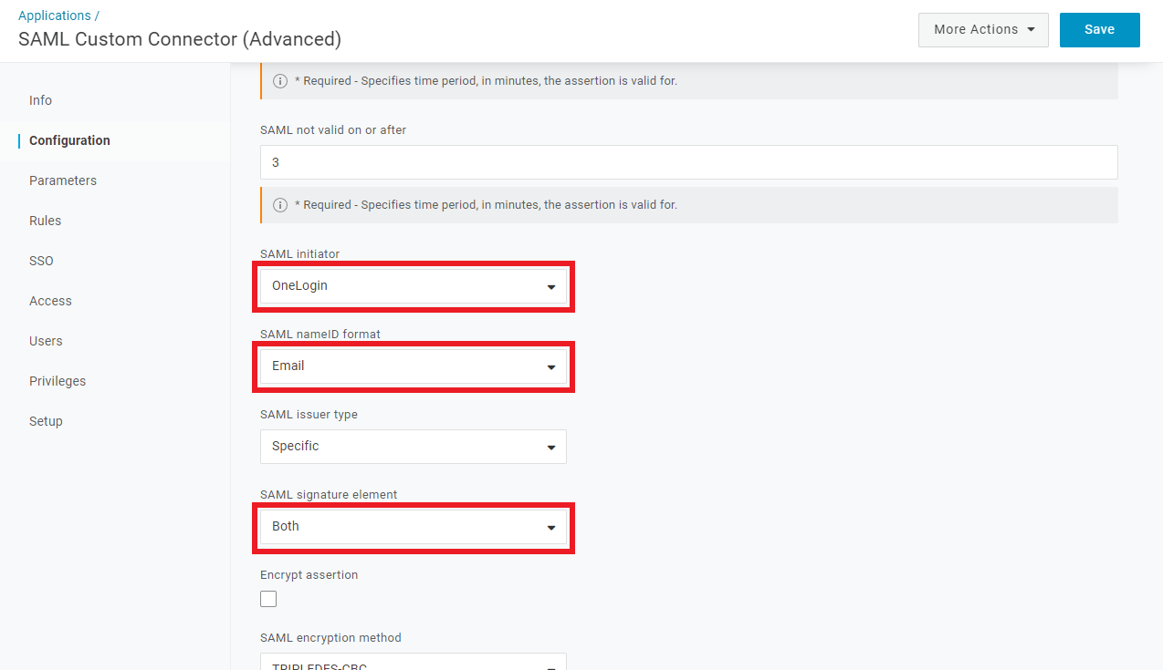 OneLogin SAML initiator