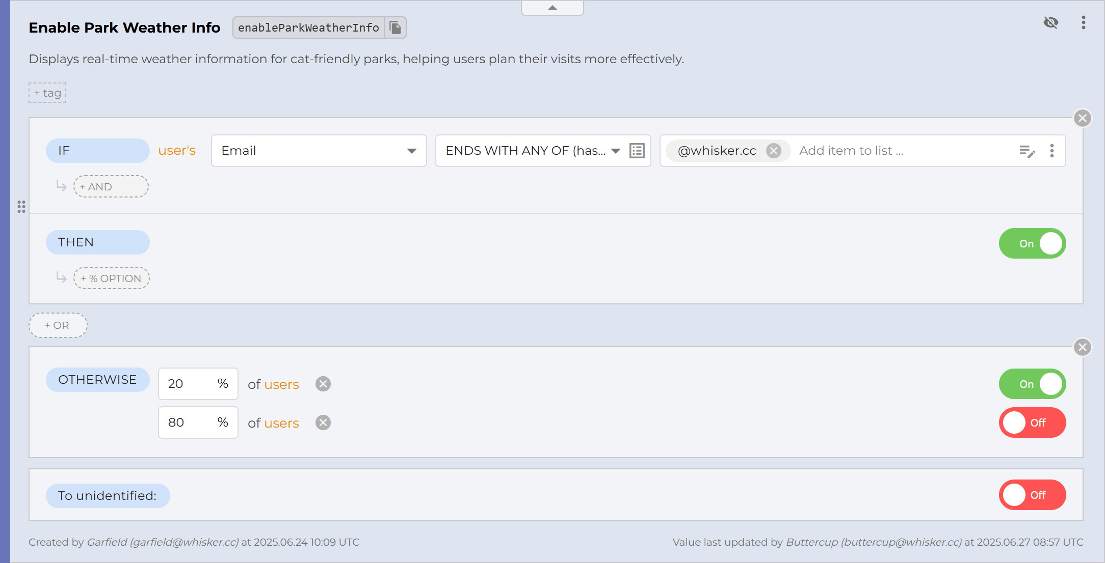 Complex phased rollout example