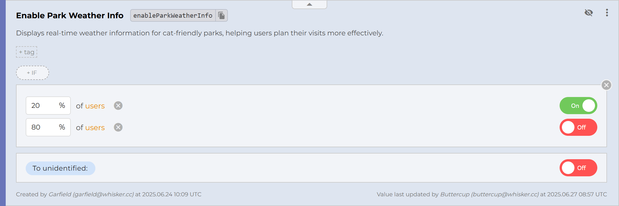 Simple phased rollout example