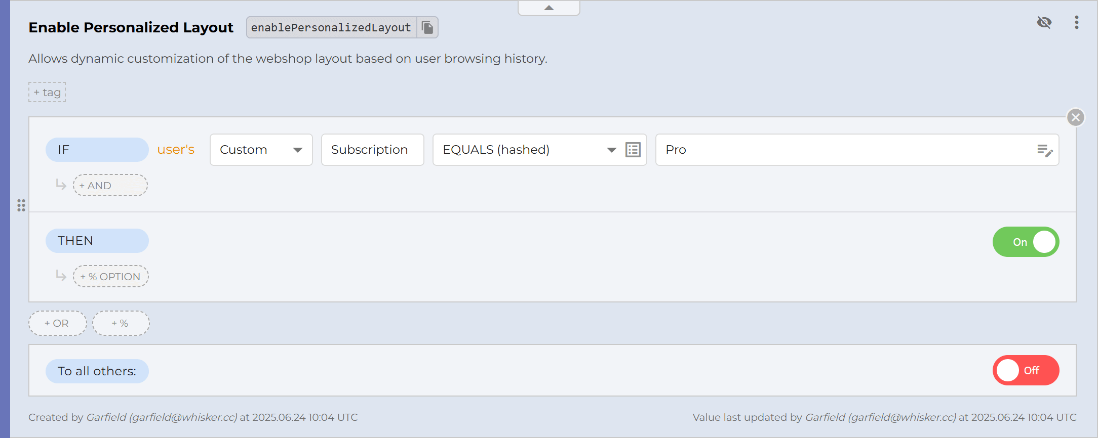 Most valuable customers example